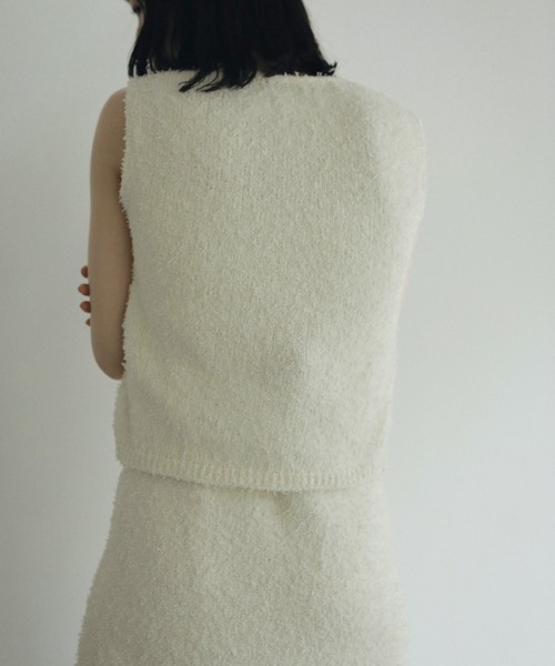 大幅値下げ！anuke(アンヌーク) Knotyarn Knit Vest anuke ANUKE(アンヌーク）Knotyarn Knit Vest 即日発送