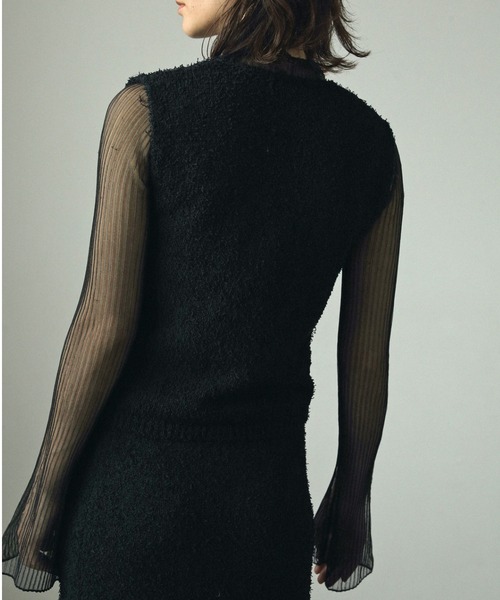 anuke（アンヌーク）の「Knotyarn Knit Vest（ベスト）」 - WEAR