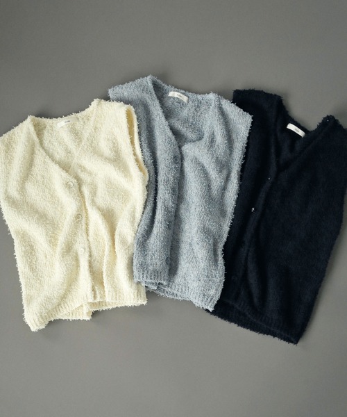 大幅値下げ！anuke(アンヌーク) Knotyarn Knit Vest anuke ANUKE(アンヌーク）Knotyarn Knit Vest 即日発送