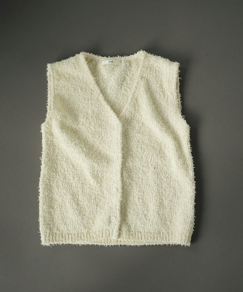 anuke（アンヌーク）の「Knotyarn Knit Vest（ベスト）」 - WEAR