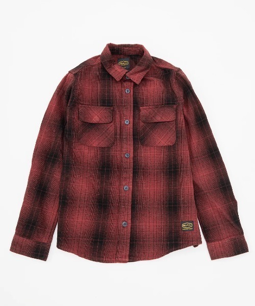 【セール】RVCA キッズ DAYSHIFT FLANNEL LS 長袖シャツ 【2024年秋冬モデル】/ルーカキッズ長袖チェックネルシャツ（シャツ/ブラウス）｜RVCA（ルーカ）