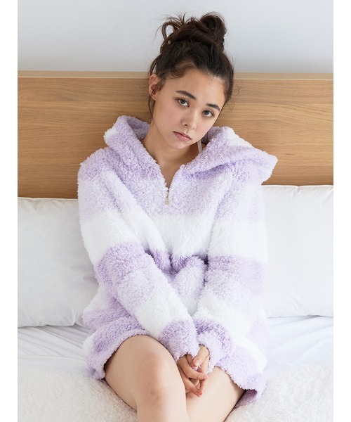 ☆新品☆ジェラートラインボーダーパーカ&ショートパンツセット ルームウェア マルチボーダーショートパンツ(ショートパンツ)｜ルームウェア