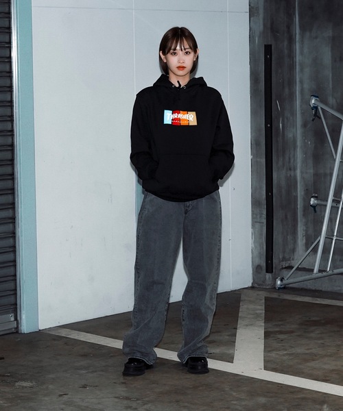 THRASHER(スラッシャー)の「4C BOX LOGO HOODIE SWEAT PARKA/スラッシャー4カラーボックスロゴプリントストリートサイジングプルオーバーフーディ(パーカー・メンズ・ブラック系その他/グレー系その他2/ブラック系その他2/グレー系その他・XX-LARGE/X-LARGE/LARGE/MEDIUM)」の14枚目の写真