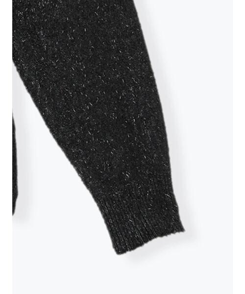 Lugnoncure（ルノンキュール）の「ラメシャギー袖ラインカーディガン（カーディガン/ボレロ・レディース・オフホワイト/ブラック/グレー・F）」の19枚目の写真