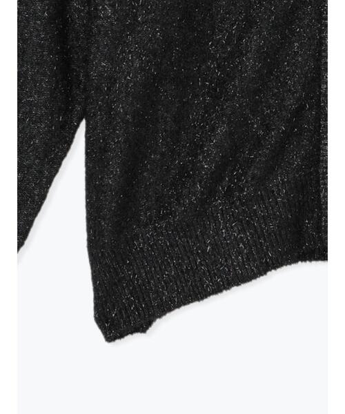 Lugnoncure（ルノンキュール）の「ラメシャギー袖ラインカーディガン（カーディガン/ボレロ・レディース・オフホワイト/ブラック/グレー・F）」の20枚目の写真