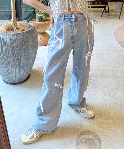 【超美品】alley tokyo wcloset デニムリボンパンツ 超美品】alley tokyo wcloset デニムリボンパンツ - メルカリ