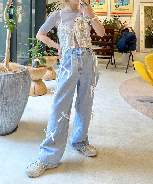 Alley Tokyo（アリートーキョー）の「デニムリボンパンツ