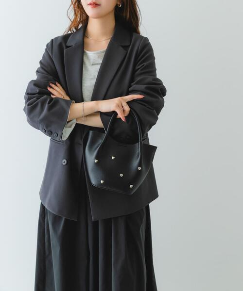 RODE SKO(ロデスコ)の「ハートスタッズショルダーバッグ(ショルダーバッグ・レディース・ブラック/グレー系その他/グレー・ONE)」の2枚目の写真