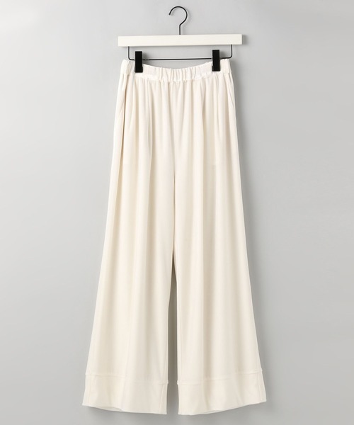 e/rm（イーアールエム）の「【e/rm】トリアセベロアイージパンツ（その他パンツ・レディース・アイボリー/ブラック・FREE）」の2枚目の写真