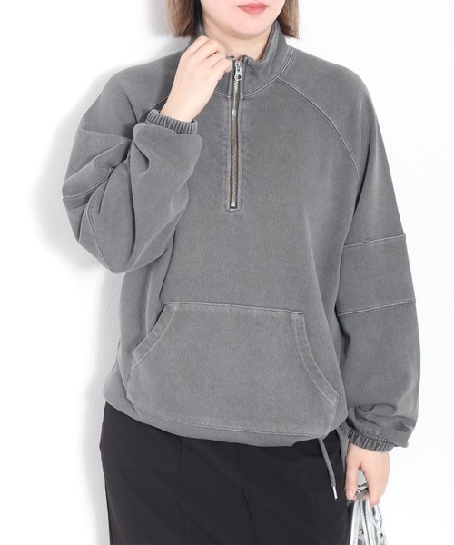 【セール】〈セットアップ対応〉16/10 裏毛ハーフジッププルオーバー（スウェット）｜cepo（セポ）