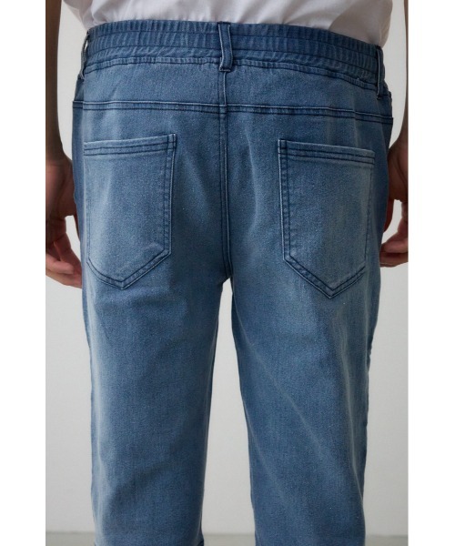 AZUL by moussy（アズールバイマウジー）の「AZUL DENIM ファティーグジョグ（デニムパンツ・メンズ・ブラック/ブルー・MEDIUM/LARGE）」の17枚目の写真