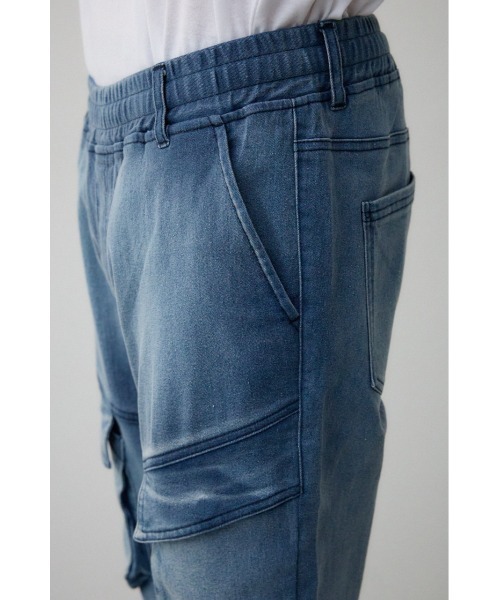 AZUL by moussy（アズールバイマウジー）の「AZUL DENIM ファティーグジョグ（デニムパンツ・メンズ・ブラック/ブルー・MEDIUM/LARGE）」の18枚目の写真