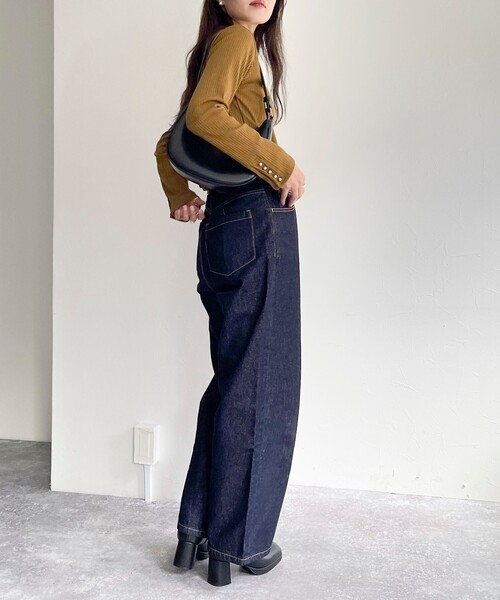 fredy emue（フレディエミュ）の「袖口パールリブモックネックプルオーバー（その他トップス・レディース・ブラック/オフホワイト/キャメル/ライトグレー・38）」の19枚目の写真