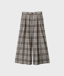 【KANEMASA PHIL./カネマサフィル】Check Jersey Wide Slacks
