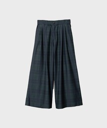 【KANEMASA PHIL./カネマサフィル】Check Jersey Wide Slacks