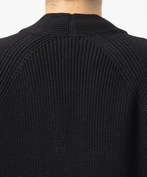 BATONER（バトナー）の「【BATONER/バトナー】SIGNATURE WASO CARDIGAN（カーディガン/ボレロ・メンズ・ダークグレー/ブラック・1/2）」の13枚目の写真