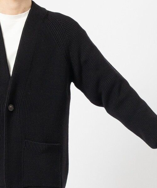BATONER（バトナー）の「【BATONER/バトナー】SIGNATURE WASO CARDIGAN（カーディガン/ボレロ・メンズ・ダークグレー/ブラック・1/2）」の14枚目の写真
