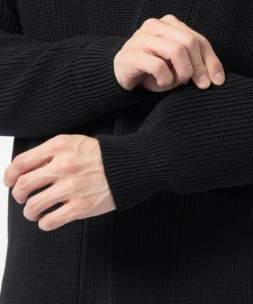 BATONER（バトナー）の「【BATONER/バトナー】SIGNATURE WASO CARDIGAN（カーディガン/ボレロ・メンズ・ダークグレー/ブラック・1/2）」の15枚目の写真