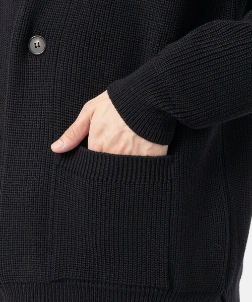 BATONER（バトナー）の「【BATONER/バトナー】SIGNATURE WASO CARDIGAN（カーディガン/ボレロ・メンズ・ダークグレー/ブラック・1/2）」の16枚目の写真
