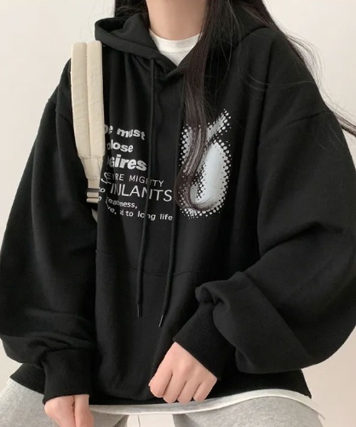 VIVID LADY(ビビッドレディー)の「オーバーサイズ tシャツ レディース(Tシャツ/カットソー・レディース・ブラック/ブラウン/オフホワイト・FREE)」の13枚目の写真