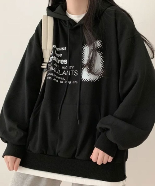 VIVID LADY(ビビッドレディー)の「オーバーサイズ tシャツ レディース(Tシャツ/カットソー・レディース・ブラック/ブラウン/オフホワイト・FREE)」の14枚目の写真