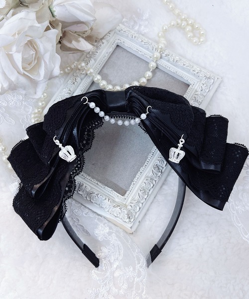 ✽レア マーズ カチューシャ✽ MA*RS（アメーバーマーズ）の「クラウン×パールチェーンりぼん