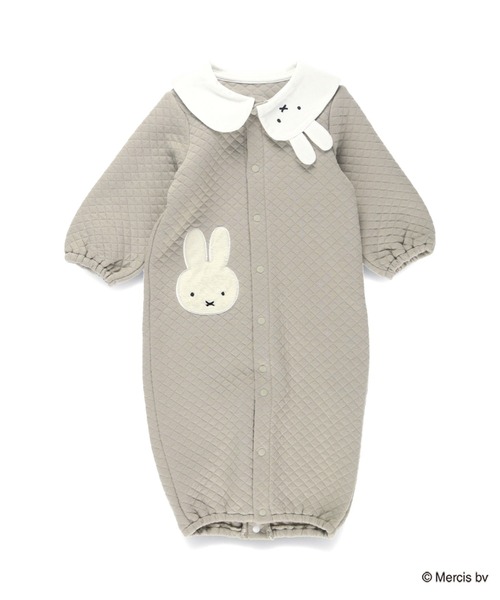 BRANSHES（ブランシェス）の「【miffy/ミッフィー】2WAY接結キルトカバーオール（ロンパース・キッズ・グレイッシュベージュ/ピンク・FREE）」の15枚目の写真
