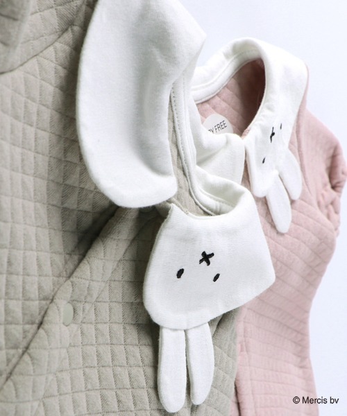 BRANSHES（ブランシェス）の「【miffy/ミッフィー】2WAY接結キルトカバーオール（ロンパース・キッズ・グレイッシュベージュ/ピンク・FREE）」の11枚目の写真