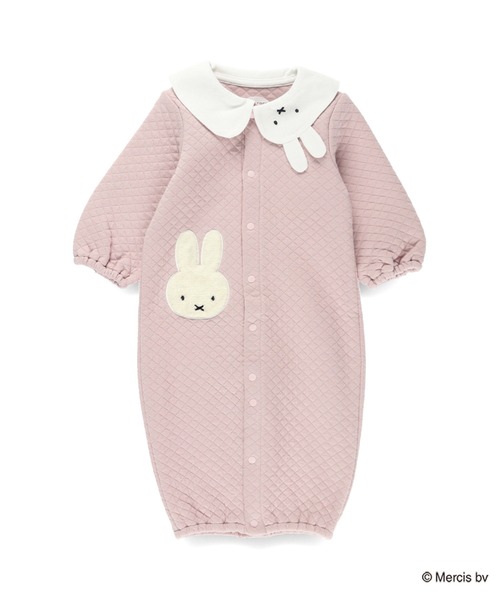 BRANSHES（ブランシェス）の「【miffy/ミッフィー】2WAY接結キルトカバーオール（ロンパース・キッズ・グレイッシュベージュ/ピンク・FREE）」の14枚目の写真