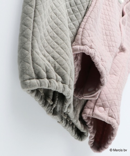 BRANSHES（ブランシェス）の「【miffy/ミッフィー】2WAY接結キルトカバーオール（ロンパース・キッズ・グレイッシュベージュ/ピンク・FREE）」の4枚目の写真