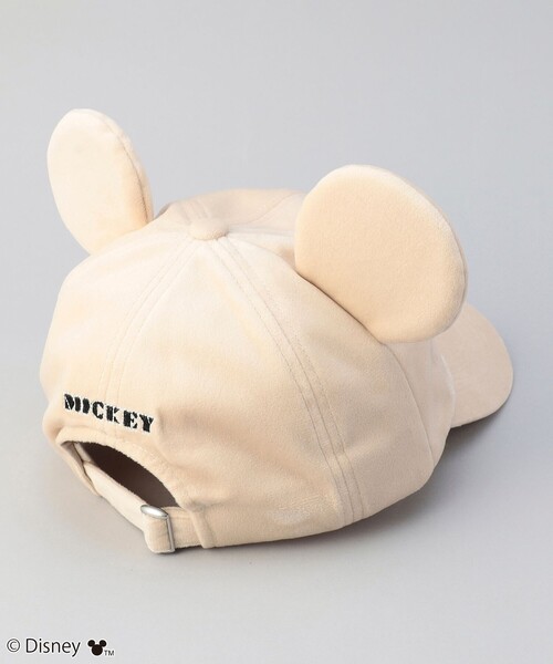 coen（コーエン）の「【Disney／ディズニー】coen限定 耳モチーフ付きベロアキャップ（キャップ・レディース・ブラック/ベージュ・FREE）」の8枚目の写真