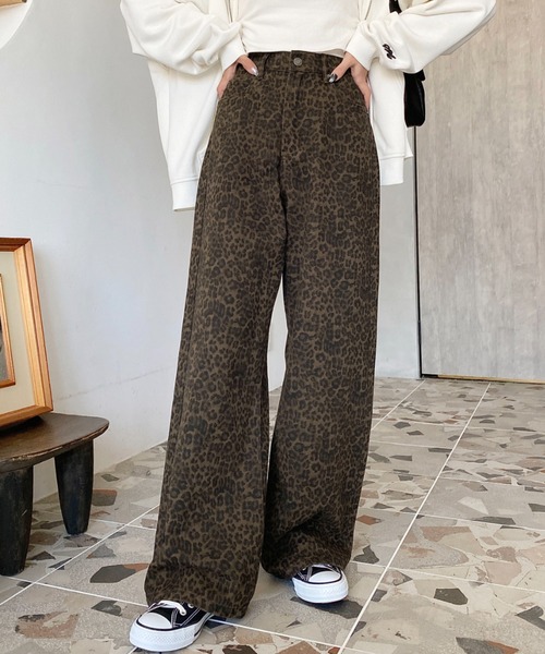 ちゃみ810chouchou レオパードP・515BRILLANTEパンツ ヒョウ柄パンツ - ヒョウ柄 – SCRT
