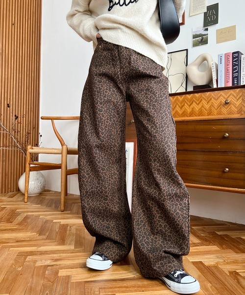 LOULOU select（ルルセレクト）の「レオパード柄パンツ（その他