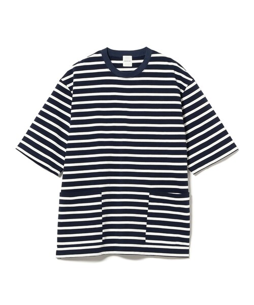 sage de cret(サージュデクレ)の「sage de cret / Border Crew Neck T-shirt 6/10(Tシャツ/カットソー・メンズ・オフホワイト/ネイビー・L/S/M)」の9枚目の写真