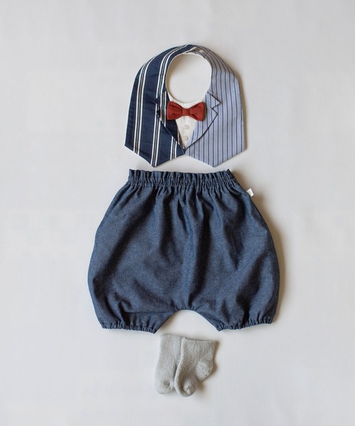 mocmof（モクモフ）の「おめかし ギフトセット （フォーマル）（ベビーギフト・キッズ・ベージュ/グレー/ブルー/グリーン系その他4・ﾌﾘ-）」の4枚目の写真