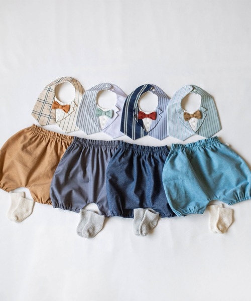 mocmof（モクモフ）の「おめかし ギフトセット （フォーマル）（ベビーギフト・キッズ・ベージュ/グレー/ブルー/グリーン系その他4・ﾌﾘ-）」の6枚目の写真