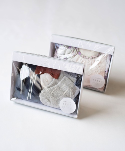 mocmof（モクモフ）の「おめかし ギフトセット （フォーマル）（ベビーギフト・キッズ・ベージュ/グレー/ブルー/グリーン系その他4・ﾌﾘ-）」の5枚目の写真