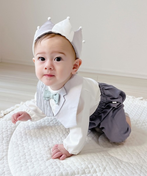 mocmof（モクモフ）の「おめかし ギフトセット （フォーマル）（ベビーギフト・キッズ・ベージュ/グレー/ブルー/グリーン系その他4・ﾌﾘ-）」の14枚目の写真