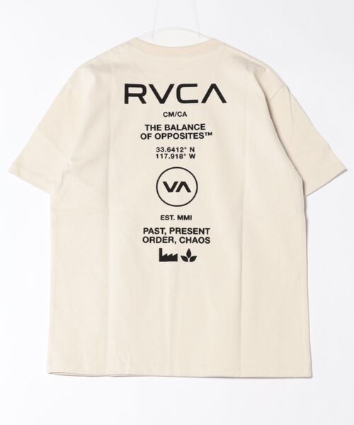 RVCA（ルーカ）の「RVCA/ルーカ バックプリントTシャツ/オーバーサイズ BF043-P20（Tシャツ/カットソー・レディース・ブラック/ライトベージュ/ホワイト/スミクロ・S/M/L）」の7枚目の写真