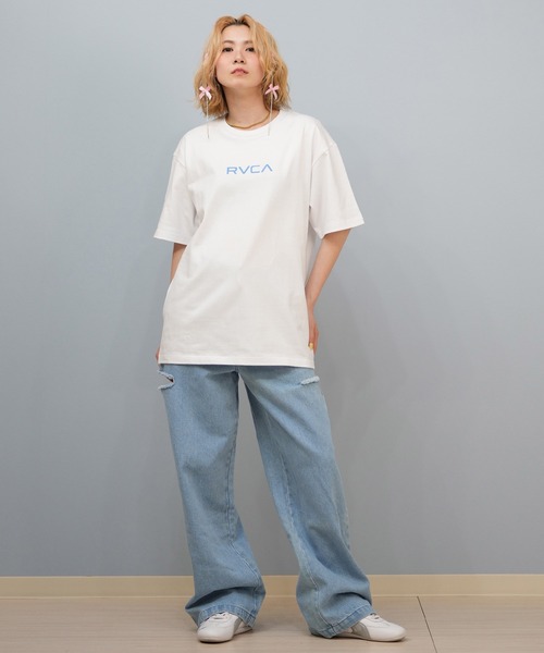 RVCA（ルーカ）の「RVCA/ルーカ バックプリントTシャツ/オーバーサイズ BF043-P20（Tシャツ/カットソー・レディース・ブラック/ライトベージュ/ホワイト/スミクロ・S/M/L）」の16枚目の写真