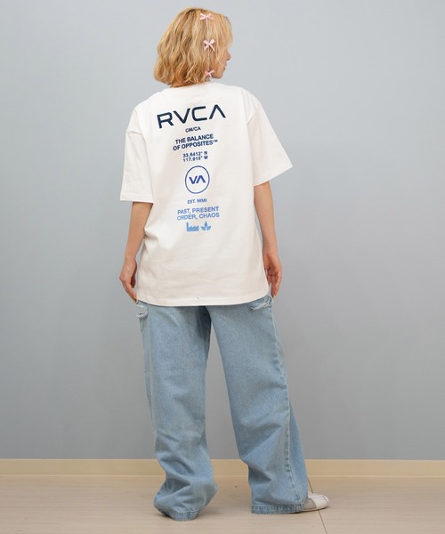 RVCA（ルーカ）の「RVCA/ルーカ バックプリントTシャツ/オーバーサイズ BF043-P20（Tシャツ/カットソー・レディース・ブラック/ライトベージュ/ホワイト/スミクロ・S/M/L）」の15枚目の写真