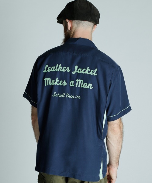 Schott/ショット/BOWLING SS SHIRT'LEATHER JACKET MAKES A MAN