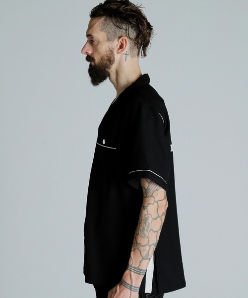schott（ショット）の「Schott/ショット/BOWLING SS SHIRT'LEATHER JACKET MAKES A MAN'/半袖 刺繍 ボーリングシャツ（シャツ/ブラウス・メンズ・ブラック/ネイビー/ライトグリーン・M/2XL/XL/L）」の20枚目の写真