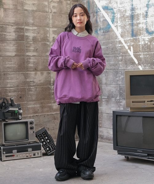 PBLIM(ページボーイリム)の「《UNISEX》プックリロゴスウェット(スウェット・レディース・アイボリー/パープル/スミクロ/ブルー・MEDIUM/LARGE)」の13枚目の写真