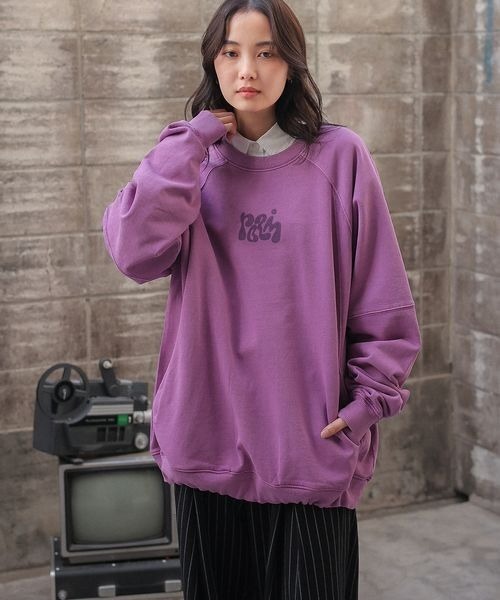 PBLIM(ページボーイリム)の「《UNISEX》プックリロゴスウェット(スウェット・レディース・アイボリー/パープル/スミクロ/ブルー・MEDIUM/LARGE)」の22枚目の写真