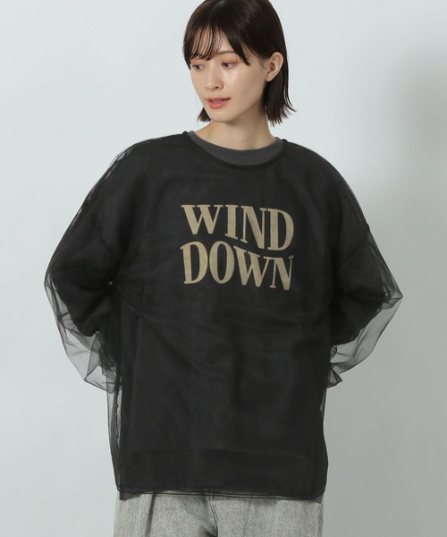 売り切れました。。(^O^)／ セール】チュールギャザープルオーバー / 318741（シャツ