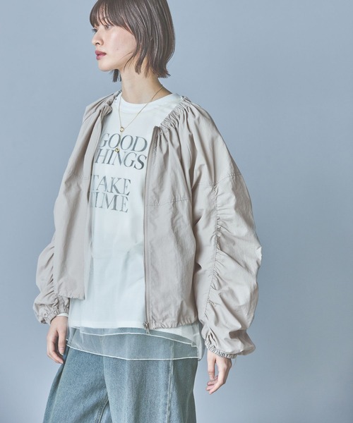 LAKOLE（ラコレ）の「チュールギャザープルオーバー / 318741（シャツ/ブラウス・レディース・ブラック/アイボリー/ピンクベージュ・FREE）」の7枚目の写真