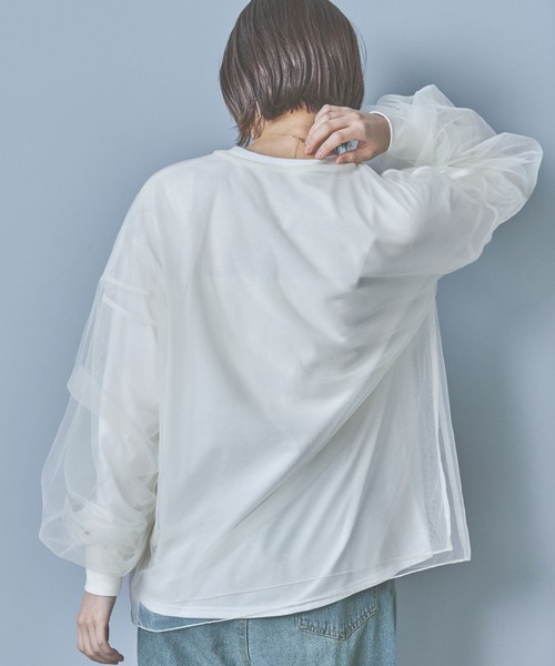 セール】チュールギャザープルオーバー / 318741（シャツ/ブラウス