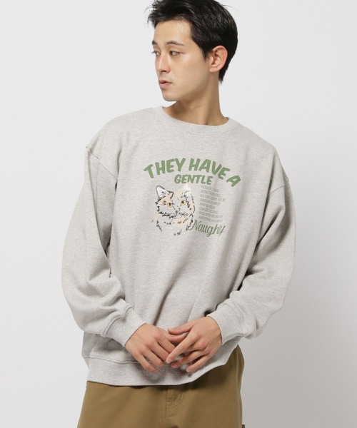 niko and...（ニコアンド）の「アニマル刺繍スウェット（スウェット・メンズ・ブルー/アイボリー/チャコール/グレー・MEDIUM/LARGE）」の17枚目の写真