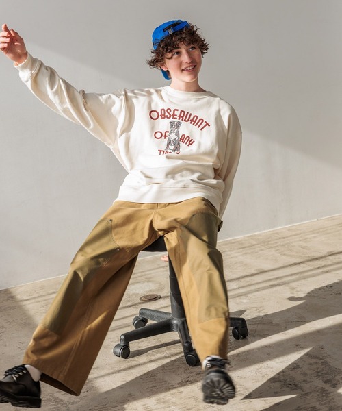 niko and...（ニコアンド）の「アニマル刺繍スウェット（スウェット・メンズ・ブルー/アイボリー/チャコール/グレー・MEDIUM/LARGE）」の8枚目の写真